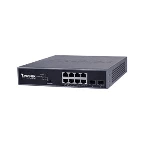 VIVOTEK Layer2+ Managed 8xGE PoE + 2xGE Combo + 1xRJ45 Console